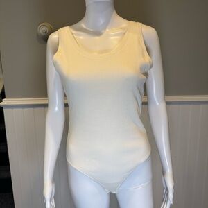 SKIMS Cream Bodysuit Tank Top